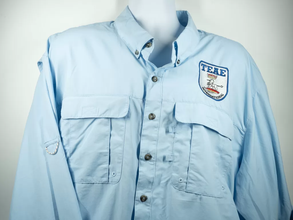 TEAE Driving Shirt-LS Light blue