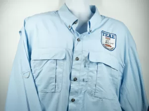 TEAE Driving Shirt-LS Light blue