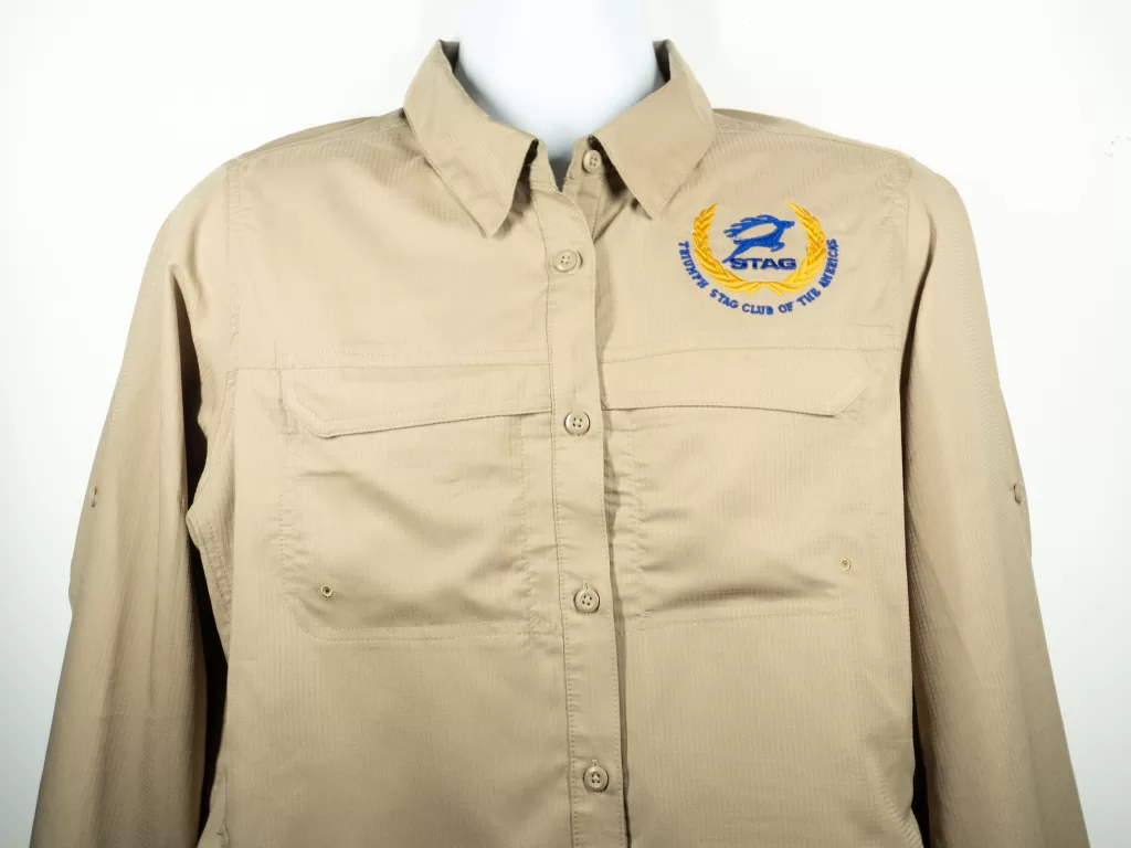 TSCoA Stag Ladies Driving long sleeve - Khaki