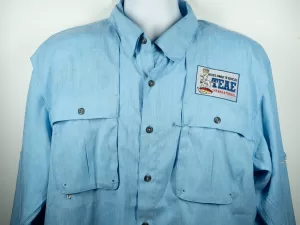 TEAE Driving Shirt-LS Light blue